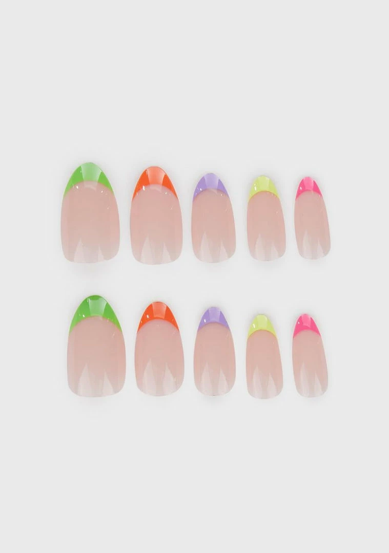 Best Pirce π― I Scream Nails Ride The Rainbow Coffin Shaped False Nails π 3 I Scream Nails Ride The Rainbow Coffin Shaped False Nails