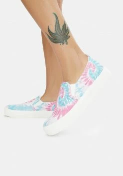Skechers Pink Poppy Hippie Hype Slip On Sneakers
