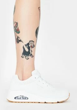 Skechers White Stand On Air Uno Sneakers