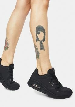 Skechers Black Stand On Air Uno Sneakers