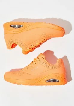 Skechers Orange Stand On Air Uno Sneakers