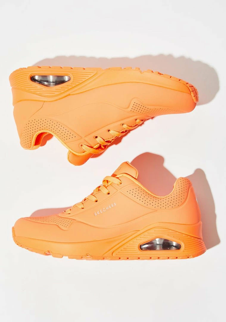 Top 10 β€οΈ Skechers Orange Stand On Air Uno π Sneakers 𧨠3 Skechers Orange Stand On Air Uno Sneakers