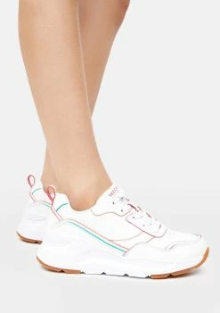 Skechers White Rovina Colorful Wayz Sneakers