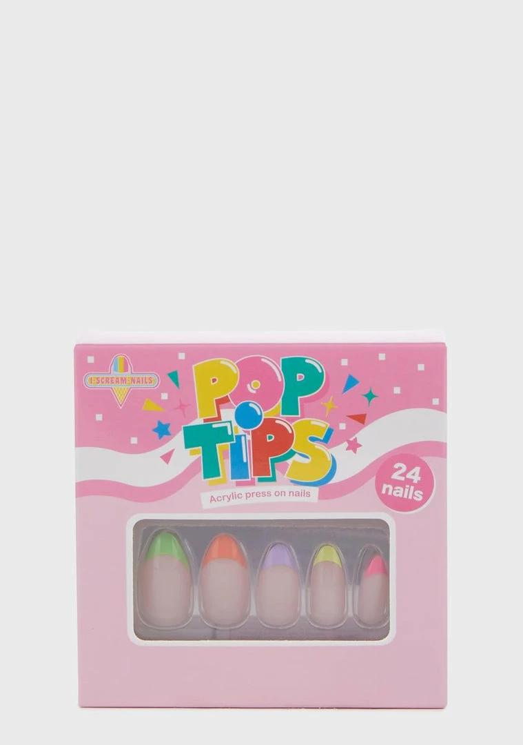 Best Pirce π― I Scream Nails Ride The Rainbow Coffin Shaped False Nails π 4 I Scream Nails Ride The Rainbow Coffin Shaped False Nails