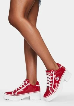 Skechers Red Heartbeat Loud Sneakers