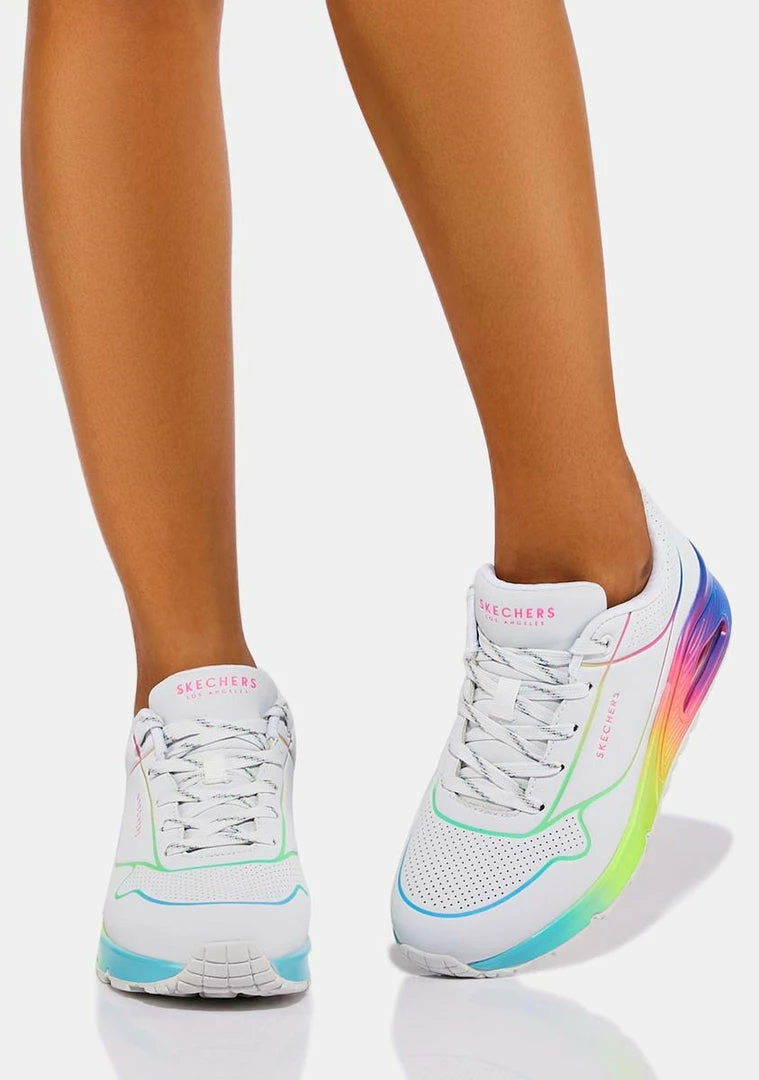 Cheap π Skechers White Pop Of Sunshine Uno π Sneakers π 5 Skechers White Pop Of Sunshine Uno Sneakers