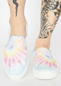 Skechers White Poppy Hippie Hype Slip On Sneakers