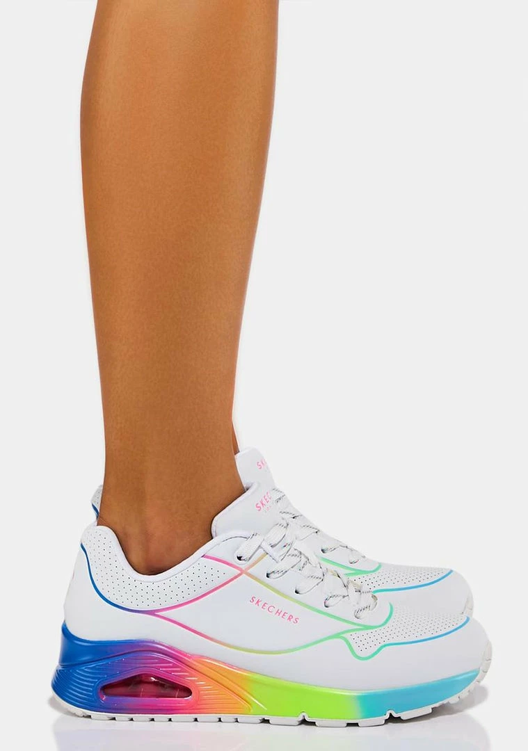 Cheap π Skechers White Pop Of Sunshine Uno π Sneakers π 3 Skechers White Pop Of Sunshine Uno Sneakers