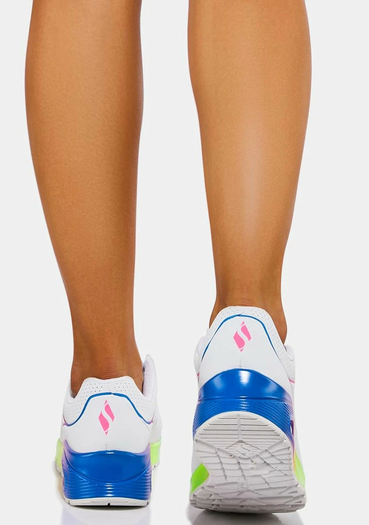 Cheap π Skechers White Pop Of Sunshine Uno π Sneakers π 6 Skechers White Pop Of Sunshine Uno Sneakers
