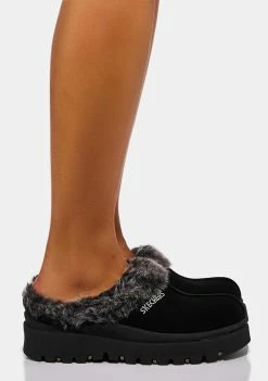 Skechers Black Shindigs Fortress Clogs