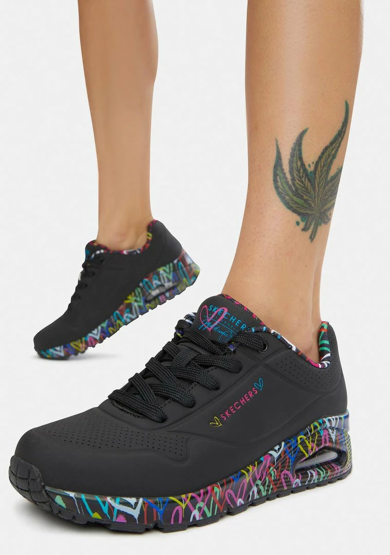 Wholesale π Skechers X JGoldcrown Black Loving Love Uno π Sneakers βοΈ 3 Skechers X JGoldcrown Black Loving Love Uno Sneakers