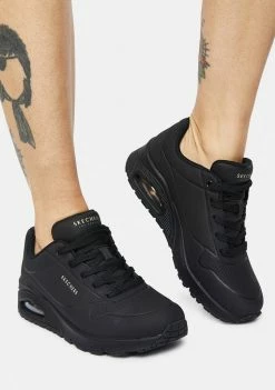 Skechers Black Stand On Air Uno Sneakers