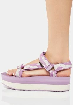 Teva Gladiator Sandals Dark Lavender Flatform Universal Sandals