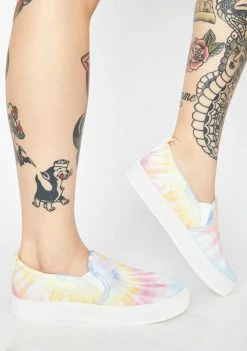 Skechers White Poppy Hippie Hype Slip On Sneakers