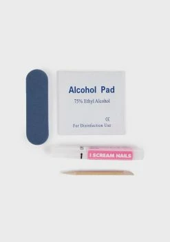 I Scream Nails Purple Pleasures Coffin Shaped False Nails Press On Nails