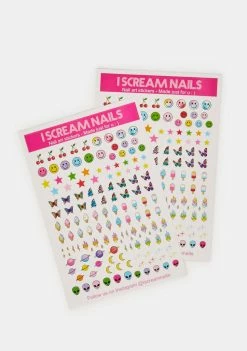 I Scream Nails Nail Art Stickers