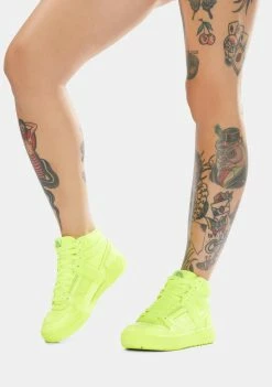 Skechers LA Gear Neon Yellow Sneakers