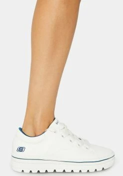 Skechers White Street Cleats Bring It Back Sneakers
