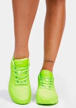 Skechers Lime Uno Night Shade Sneakers