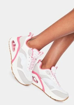 Discount π€© Skechers White Big Steps Uno Hi π Sneakers π 8 Skechers White Big Steps Uno Hi Sneakers
