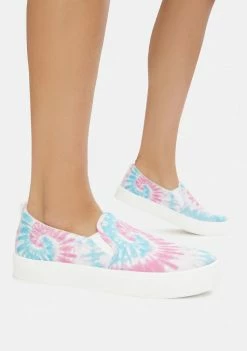 Skechers Pink Poppy Hippie Hype Slip On Sneakers