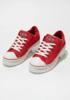 Skechers Red Softy Heartbeats Sneakers