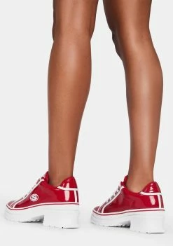 Skechers Red Heartbeat Loud Sneakers