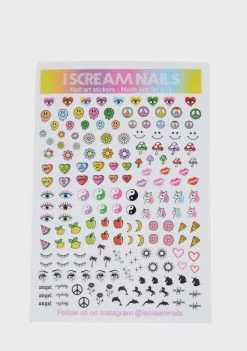 I Scream Nails Nail Art Stickers #2 Nail Decals