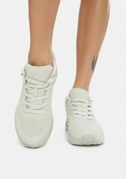 Skechers Off White Stand On Air Uno Sneakers