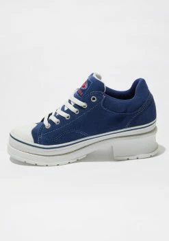 Skechers Navy Softy Heartbeats Sneakers