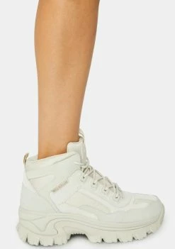 Skechers Boots & Booties White Street Blox Block Gawkers Sneakers