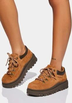 Skechers Tan Shindigs Fortress Clogs Flats