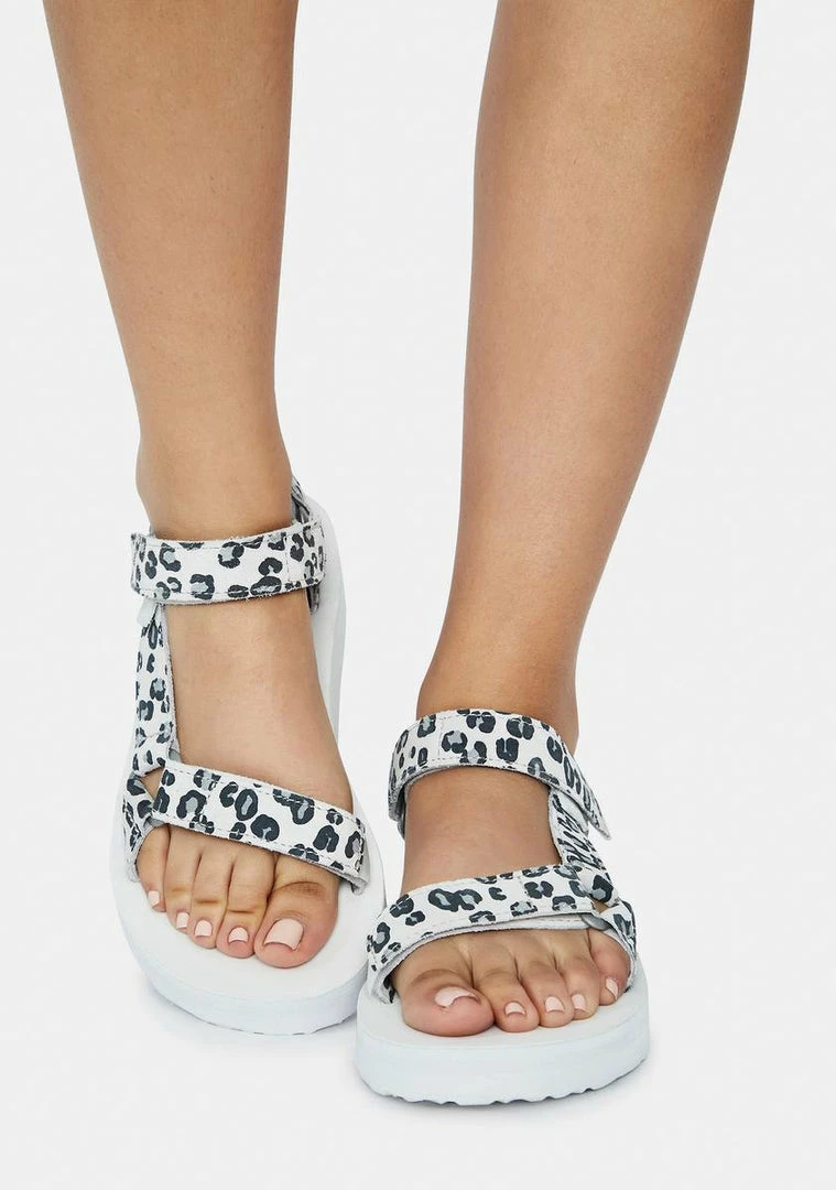 Outlet ❤️ Teva Leopard Midform Universal 🩴 Sandals 🧨 5 Teva Leopard Midform Universal Sandals